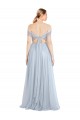 Long Sleeveless Tulle Light Sky Blue A-Line Evening Dress / Bridesmaid Dress Colchester