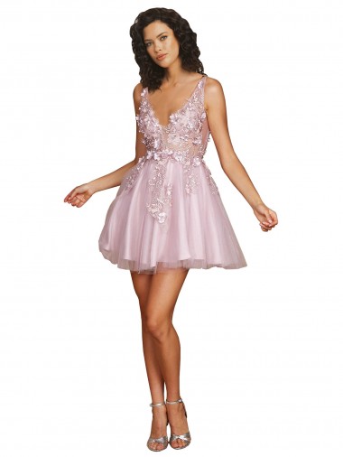 Short Sleeveless Tulle A-Line Bridesmaid Dress Colchester