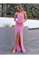 Long Sleeveless Velvet Sequin Sheath Prom Dress Colchester