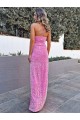 Long Sleeveless Velvet Sequin Sheath Prom Dress Colchester