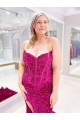 Sweep Train Sleeveless Velvet Sequin Sweetheart Sheath Evening Dress Colchester