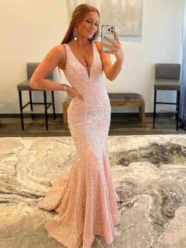 Sweep Train Sleeveless Velvet Sequin Sheath Evening Dress Colchester