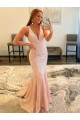 Sweep Train Sleeveless Velvet Sequin Sheath Evening Dress Colchester