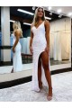 Long Sleeveless Velvet Sequin Sheath Prom Dress / Evening Dress Colchester
