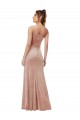 Long Sleeveless Stretch Velvet Pink Sheath Black Tie Evening Gown / Prom Dress / Bridesmaid Dress Colchester