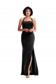 Long Sleeveless Stretch Velvet Black Mermaid Formal Evening Gown / Prom Dress / Bridesmaid Dress Colchester