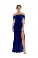 Long Sleeveless Stretch Velvet Royal Blue Mermaid Formal Evening Gown / Prom Dress / Bridesmaid Dress Colchester
